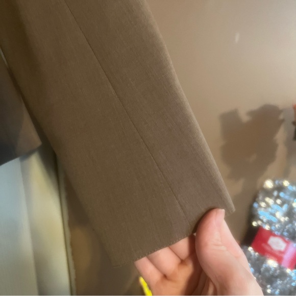 Lafayette 148 Tan Beige Wool Blazer 14 Large Button Down - Picture 5 of 11